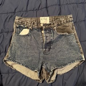 Cute highwaist shorts denim size small-medium or 27